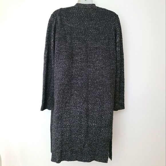 Joe Fresh Black Long Knit Cardigan Sz S - Picture 2 of 6
